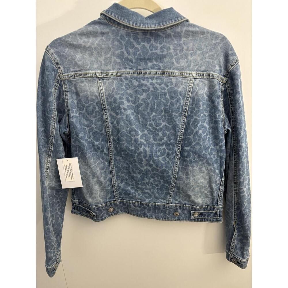 NWT Lularoe Cheetah Print Jean Jacket, Women M - Picture 2 of 5